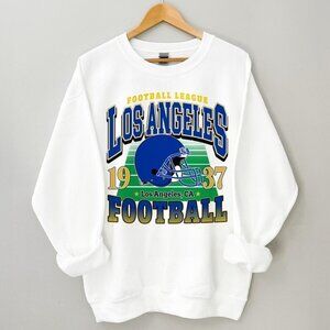 Los Angeles Football Vintage Sweatshirt T-Shirt, Los Angeles Sweatshirt 166